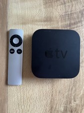 Apple TV 2nd Gen A1378 A4 Chip 8GB Black Remote & Power Cable Included