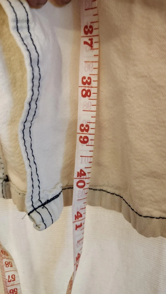 Vestido Benetton para mujer 38 marfil cremallera frontal delantal bolsillos utilitarios Italia Y2K leer Foto 3 de 4