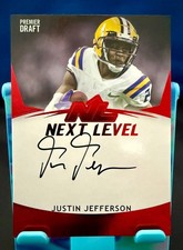 2020 SAGE NEXT LEVEL SIGNATURES JUSTIN JEFFERSON NL-JJ2 ROOKIE AUTOGRAPH 🔥🏈🔥