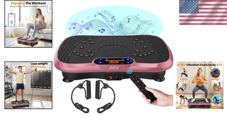 Whole Body Vibration Plate Machine - Compact, Remote Control Fitness Solution - Image 2 of 4