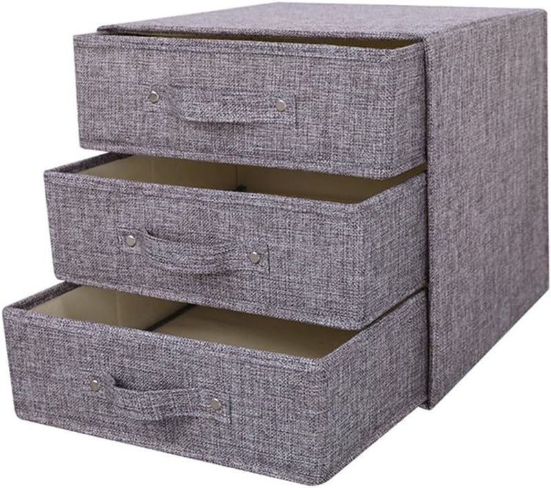 Bacs de rangement YINGGG pour stopper le désordre du dressing panier en tissu pliable