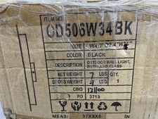 Elegant Lighting OD506W34BK Waylen 34" Tall Outdoor Wall Sconce - Black