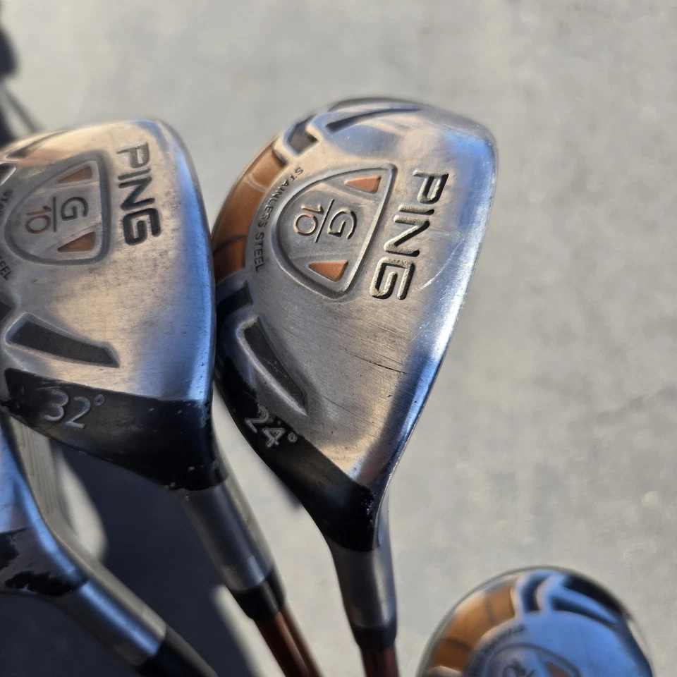 Juego de palos de golf de madera de calle Ping G10 18 21 24 28 32 ejes regulares suaves 5 7 9 11 Foto 3 de 4