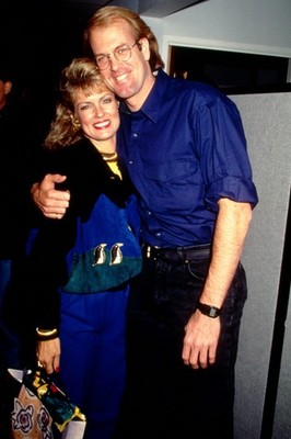 Dia Mary Hart & John Tesh 1990 Slide 35mm T38-23-4-4