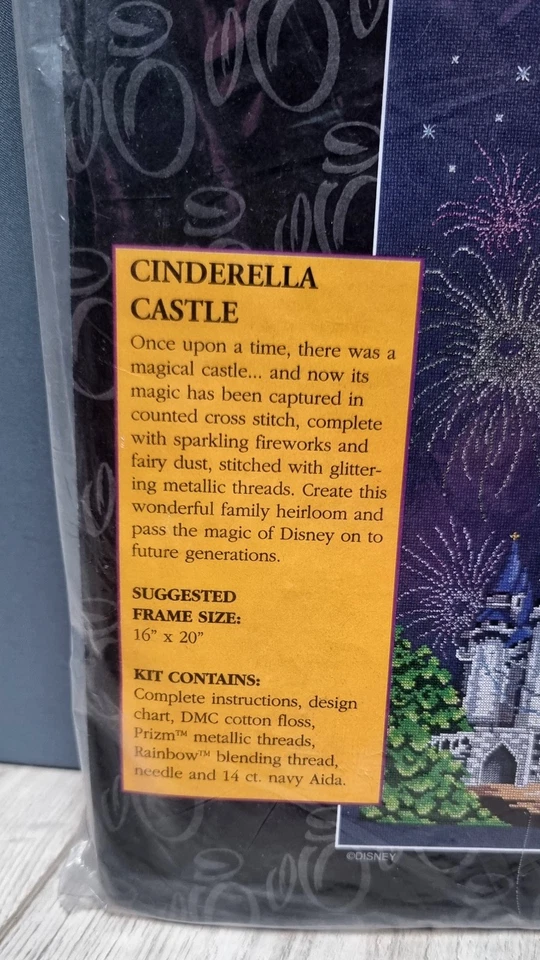 The Art Of Disney Counted Cross Stitch Kit " Cinderella Castle" New - Image 3 of 4