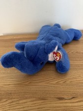 Ty 1998 Beanie Babies Buddy Peanut the Royal Blue Elephant New With Tags