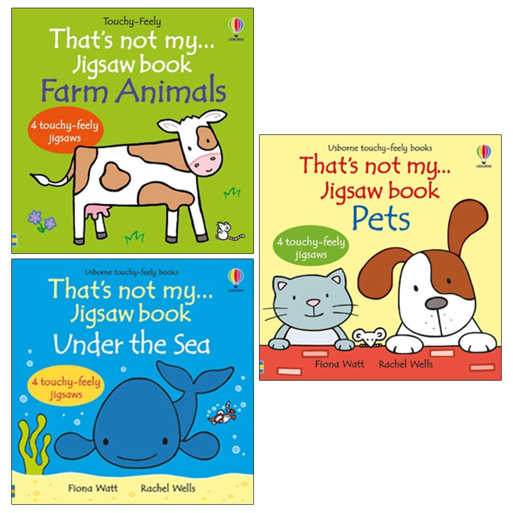 That's not my jigsaw book Collection 3 Books Set By Fiona Watt Farm Pets,Animals - Image 3
