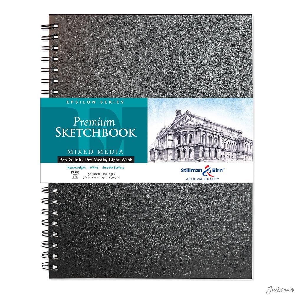 Stillman & Birn Epsilon Sketchbook Wirebound 150gsm 9x12in Smooth Drawing Paper