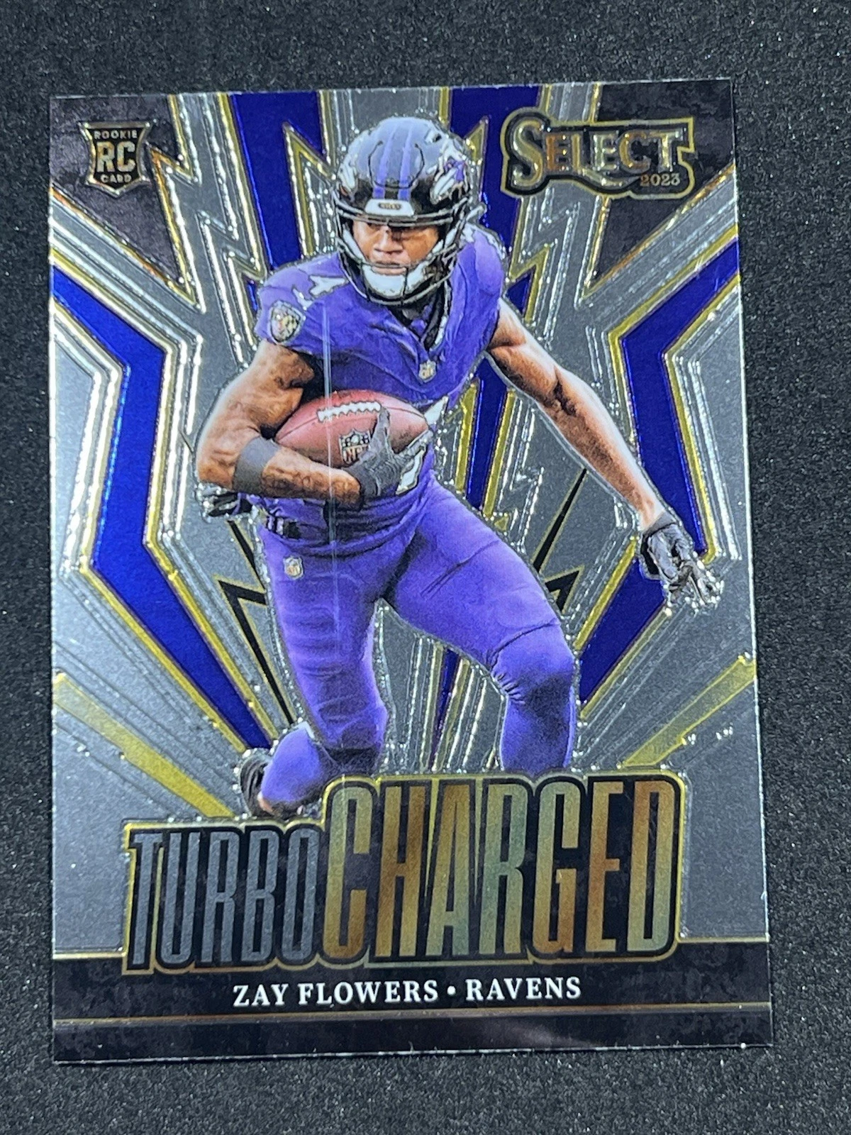 2023 Panini Select Football Zay Flowers Turbo Charged Rookie RC