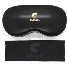 Carrera Eyeglasses Black Regular Case with Cleaning Cloth, new