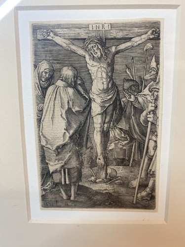 Lucas Van Leyden (1494-1533) Engraving Print Of The Crucifixion 1521 - Picture 2 of 13