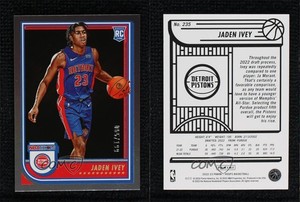2022-23 Panini NBA Hoops Rookies Silver /199 Jaden Ivey #235 Rookie RC