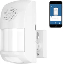 WiFi Motion Sensor Alarm: Smart PIR Motion Detector Alert with 110dB Siren & App