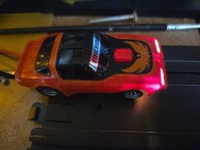 Vintage Afx FIREBIRD RED HO slot Car NICE with Working Lights Rare Find