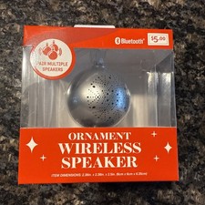 Vivitar Bluetooth Christmas Ornament Wireless Speaker Silver Brand New Pair Many