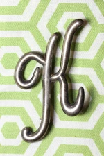 Vintage "K" .925 Sterling Silver Pin or Pendant