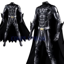 Forever Bruce Thomas Wayne Cosplay Jumpsuit Cloak Halloween Set