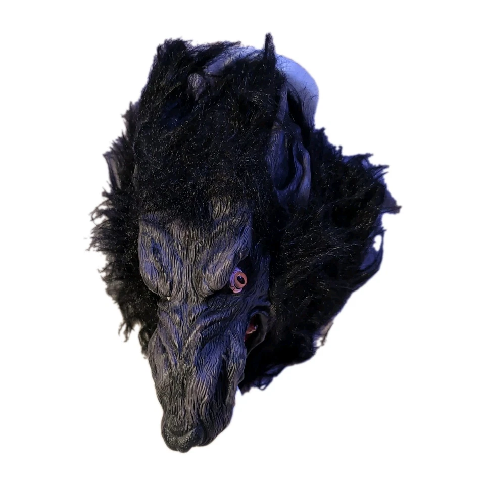 Halloween Mask Wolf with Fur Adult Size - Image 4 of 4