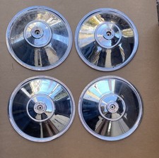 Vintage Set Of 4 19 Chrome Wheel Covers -new Old Stock -unused Wshelf Wear Vintage Set Of 4 19 Chrome Wheel Covers -new Old Stock -unused Wshelf Wear
