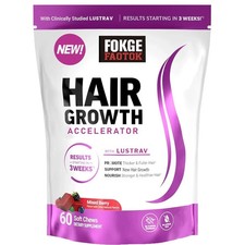 Force Factor Hair Growth Accelerator Soft Chews, Hair Growth Vitamins For Women