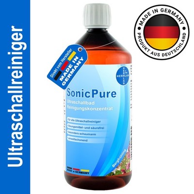 Ultraschallbad Reinigungskonzentrat SonicPure 1000 ml mit Bergfrühling-Duft
