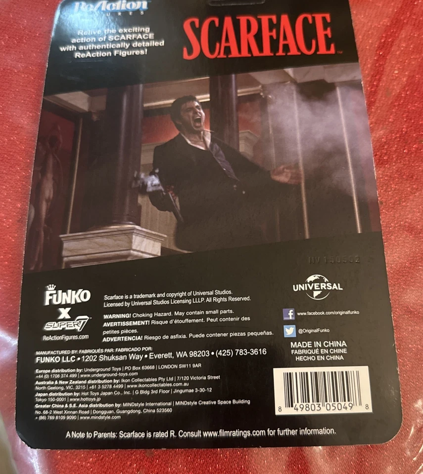 Figura de acción Funko ReAction Scarface Tony Montana 3" nueva Foto 4 de 4
