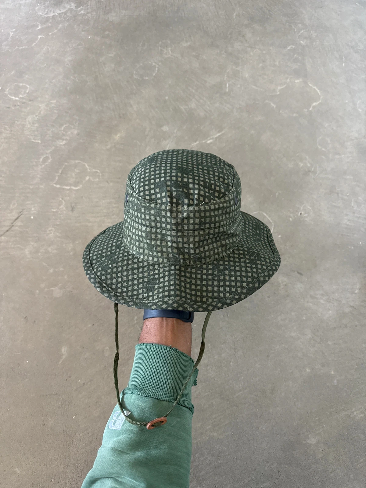 Vintage 90s U.S. Military Type II Woodland Camo Boonie Bucket Hat