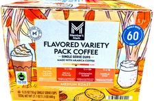 Member's Mark Medium Roast Fall Flavored Coffee Pods Variety Pack 60 Ct EXP 9/26