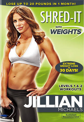 Jillian Michaels: Shred-It With Weights (DVD, 2010) ~Very Good  Levels 1 & 2