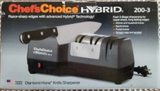 Chefs Choice Hybrid Diamond Hone Knife Sharpener Model 200-3