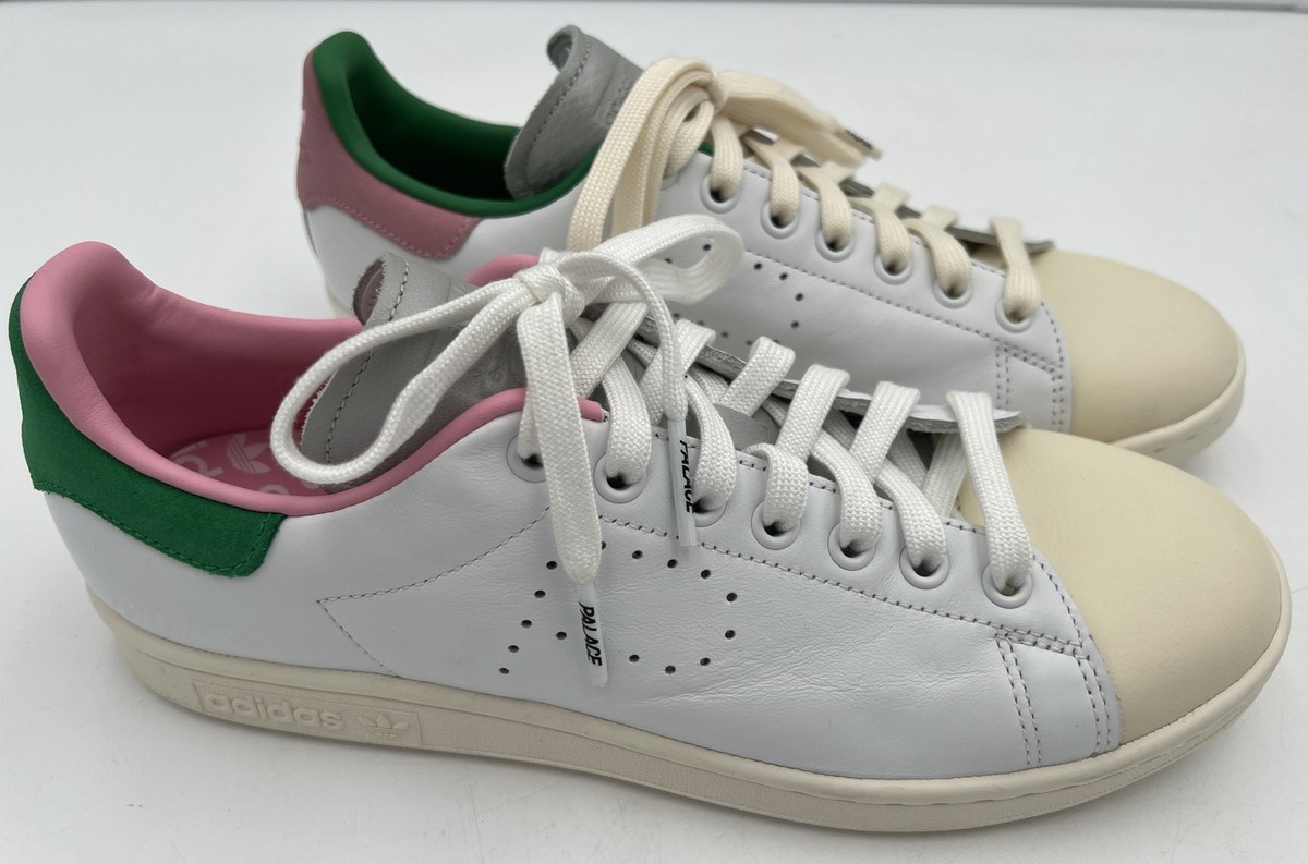 Size 8 - Palace x adidas Stan Smith White Green Pink for sale 
