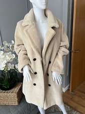The White Company White Label Teddy Coat Size L