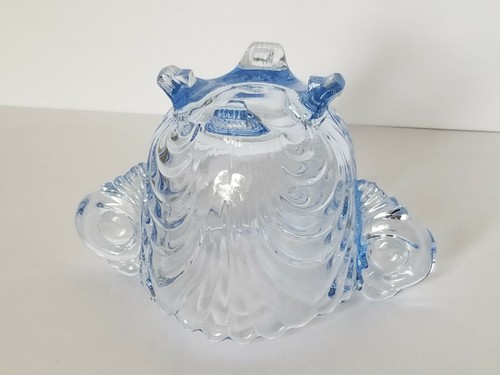 Cambridge Caprice Moonlight Blue 4.5" Creamer & 3.25" Sugar Bowl Set Vtg Glass - Picture 4 of 12