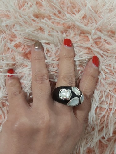 Lindo Anillo Tous de Plata y Gemas Nácar Colección Descatalogado - Imagen 4 de 9