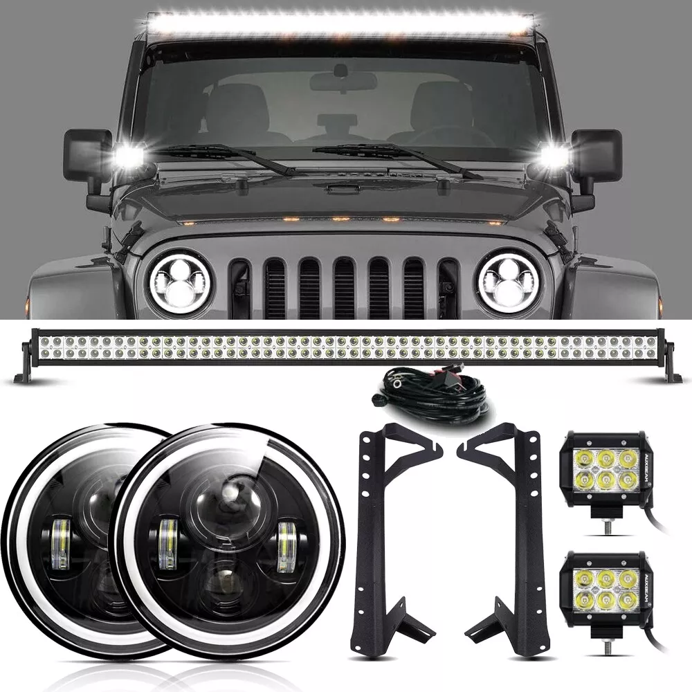 52 inch light bar 2024 for jeep wrangler