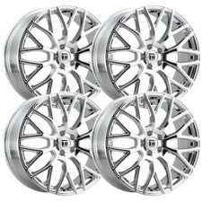 Set-4 Touren Tr76 18x8 5x114.3 35mm Chrome Wheels Rims 18 Inch