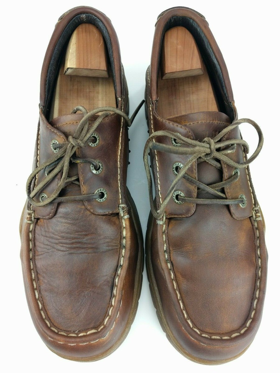 Helly Hansen Brown Moc Toe Driving Oxford Lace up Shoe Size  display picture 1