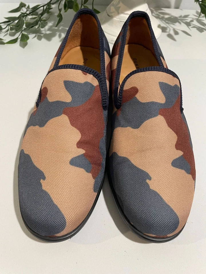 Mocasines Camuflados Duke Dexter Talla 8 Hechos a Mano en Inglaterra Lona Para Hombre’s Foto 3 de 4