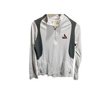 St. Louis Cardinals Antigua 1/4 Quarter Zip White Pullover Jacket Womens M