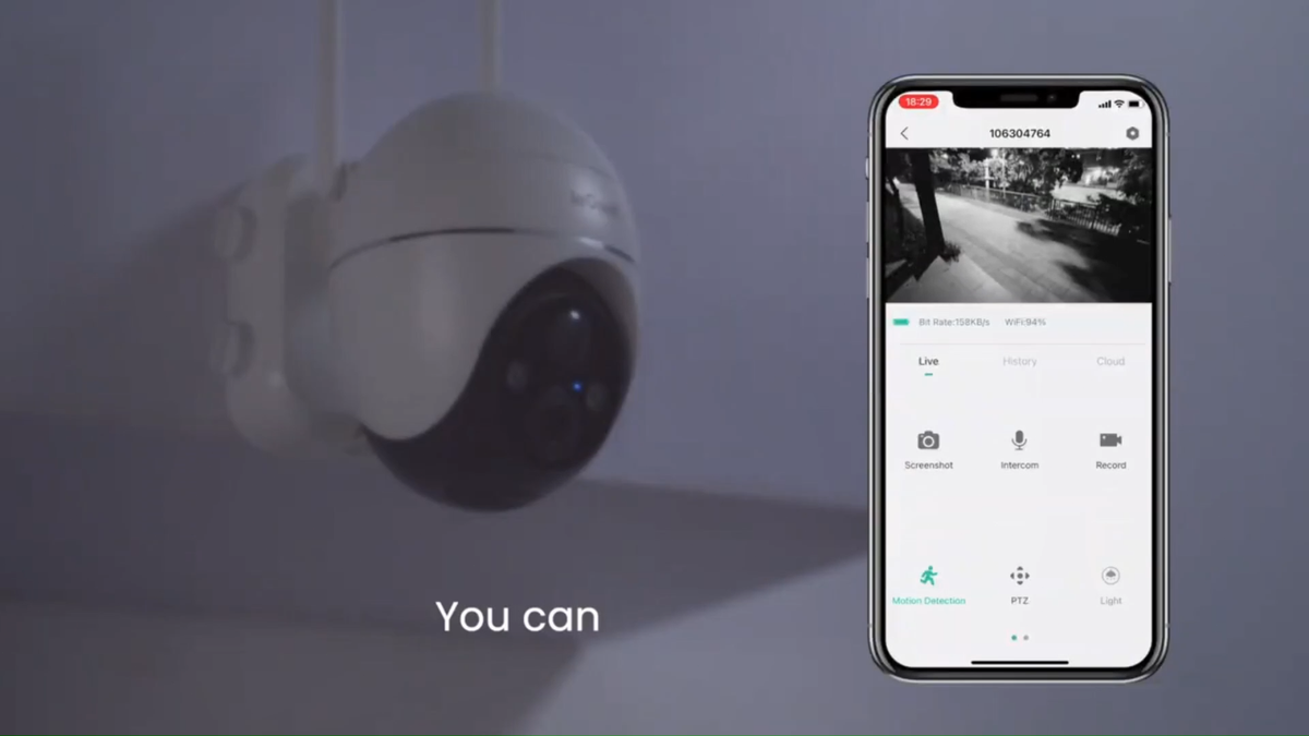 ieGeek Outdoor Wireless 3MP WiFi Security Camera 360° PTZ CCTV System,2-Way Talk | UK