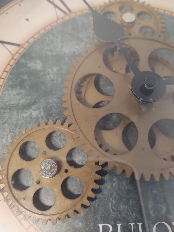 Bulova Reloj de Pared Reloj de Movimiento Industrial Funciona Excelente Sin Astillas, Sin Arañazos Foto 4 de 4