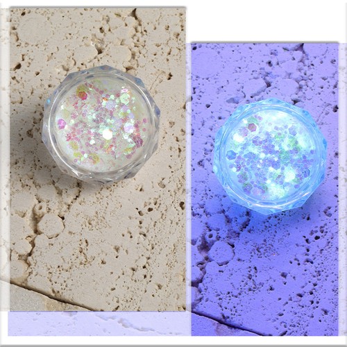 1 Box Nail Art Flash Easy Paste Decorative Manicure Decoration Glow-in-the-dark - Picture 2 of 22