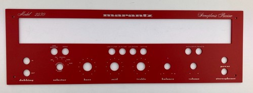 New! Marantz 2230 Receiver Front Panel Faceplate (Face Plate) RED - Afbeelding 6 van 6