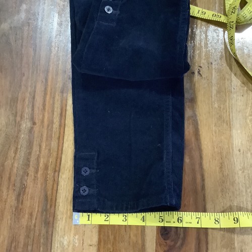 Land's End Corduroy Pants Girls Size 12+ Navy Blue Nautical 28x27 Stretch Fabric - Picture 7 of 12