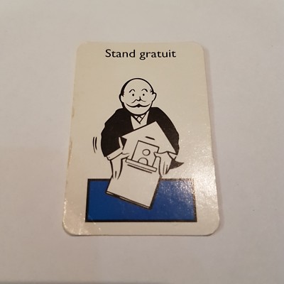 KOSTENLOSE STANDKARTE BLAU STÜCK PARKER MONOPOLY JUNIOR 5-8 JAHRE