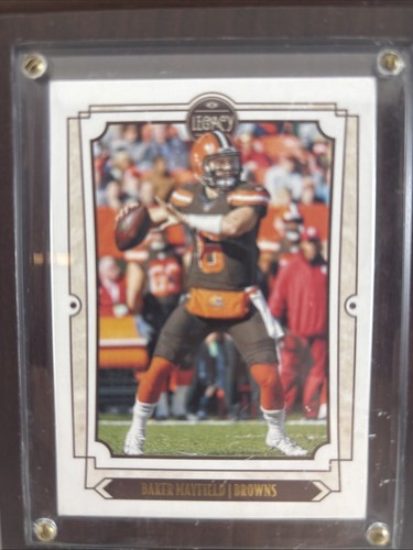 2019 Panini Legacy Football #6 Baker Mayfield Mint Mini Wall Plaque 6.5 x 4.5 - Picture 2 of 10
