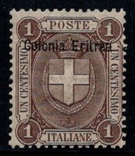 Érythrée 1895-99 Sass. 12 Neuf ** 100% 1 c...