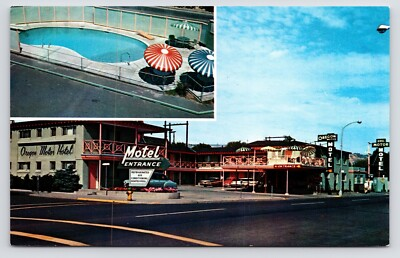 #ad Oregon Motor Hotel Second St City Center The Dalles Oregon OR c1950s Postcard $5.75