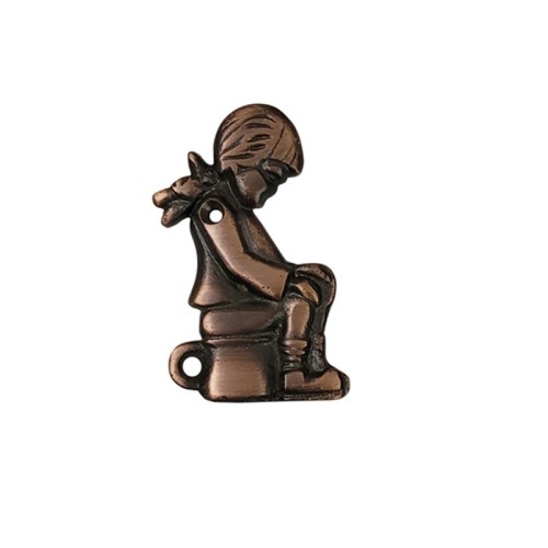 COMBO LADIES GENTS TOILET DOOR SIGN WALL MOUNTED ANTIQUE copper FINISH of Brass - Picture 6 of 10