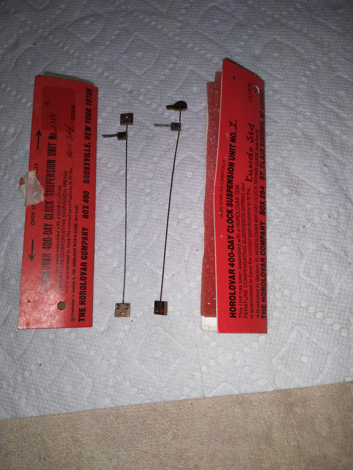KUNDO AND HERR STANDARD Day Anniversary Clock Suspension Spring Wire eBay